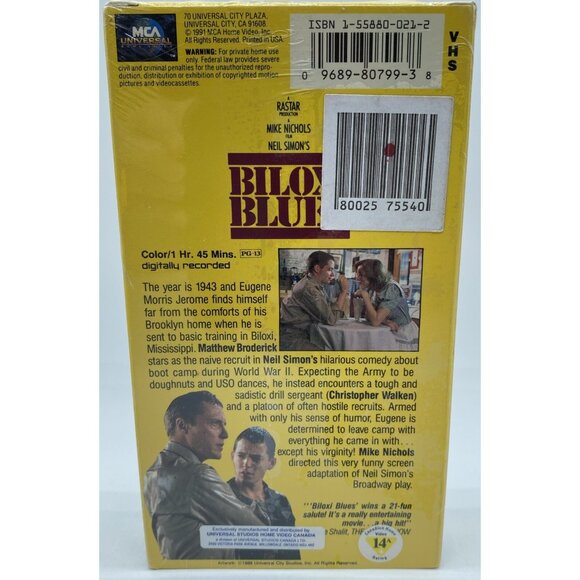 Biloxi Blues (VHS, 1996) Matthew Broderick Sealed Alliance Universal Watermarks - Picture 3 of 12